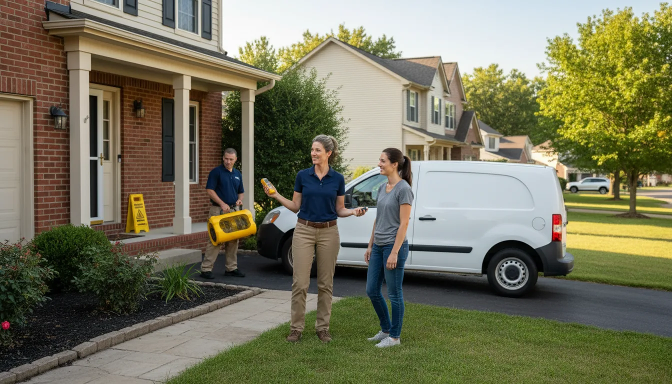 Residential water damage restoration in Wausa, NE